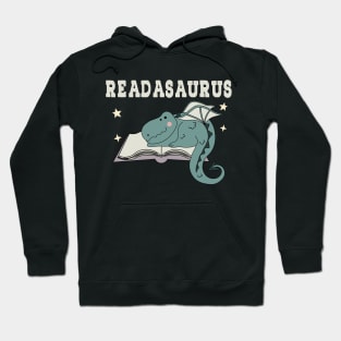 Trex Reading Book Readasaurus Bookworm Library Reading Lover Hoodie